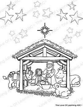 Christian christmas coloring pages religious nonnot secular colouring printable