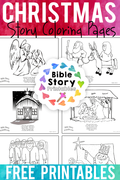 Christmas bible coloring pages