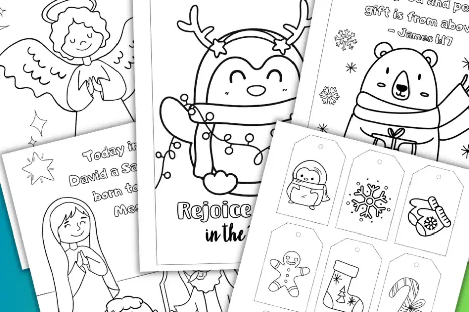 Free christian christmas coloring pages