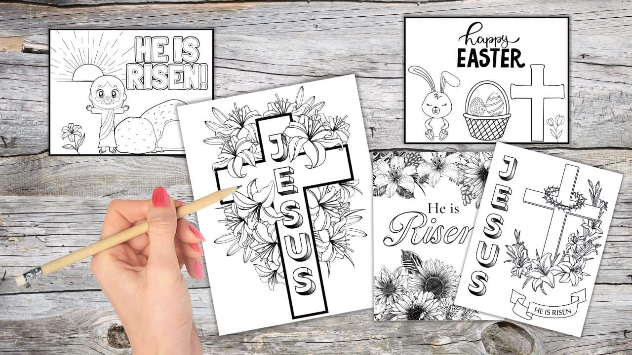 Free printable christian easter coloring pages