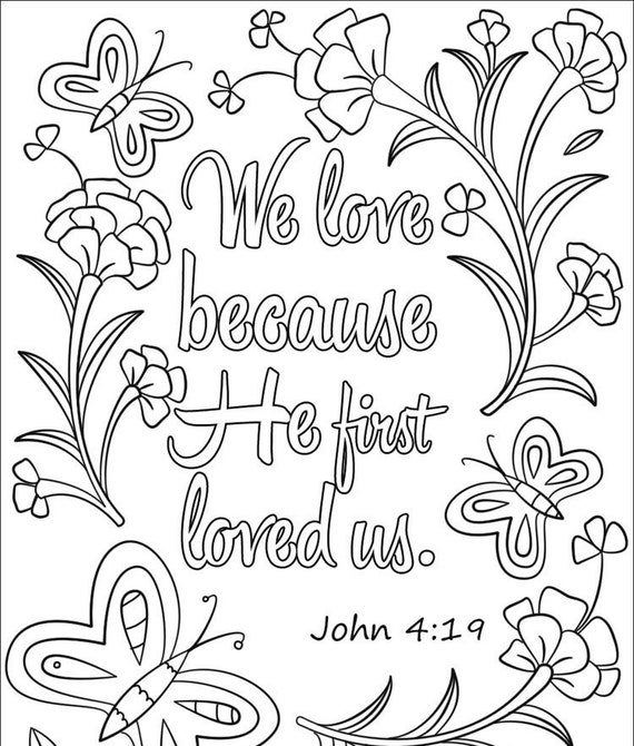 Bible verse coloring page printable digital download bible coloring pages christian kids activity find inner peace