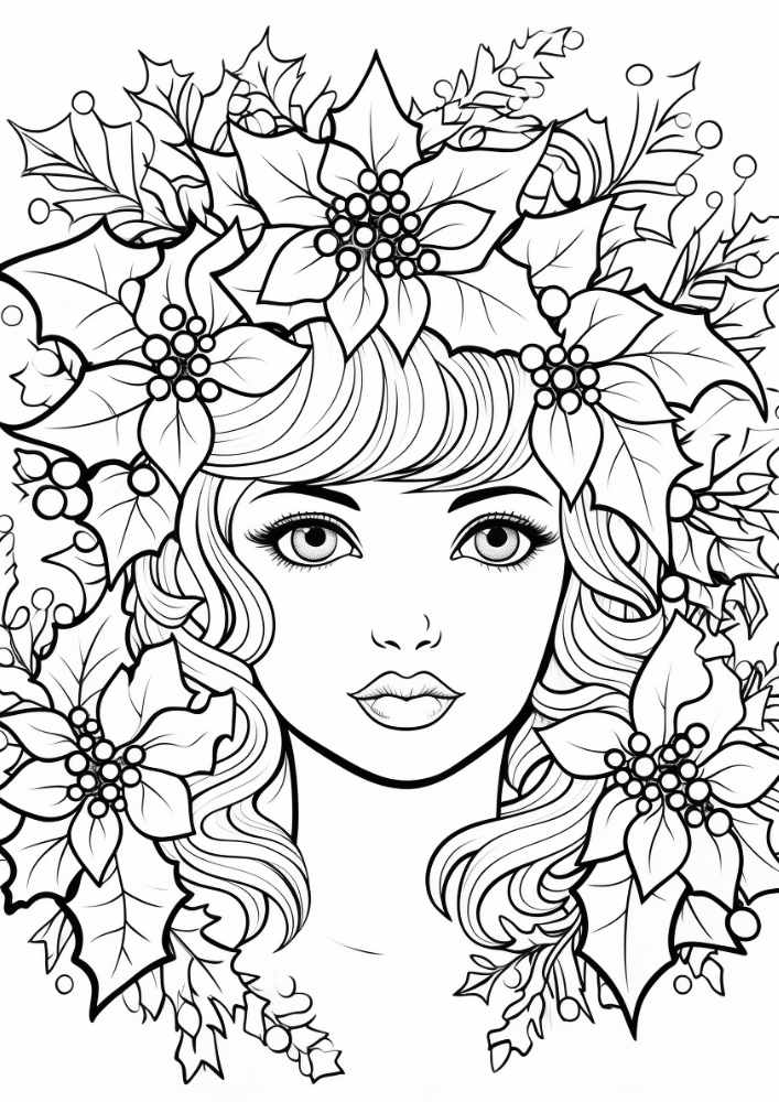 Free adult christmas coloring pages