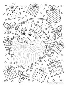 Beautiful printable christmas adult coloring pages woo jr kids activities childrens publishing