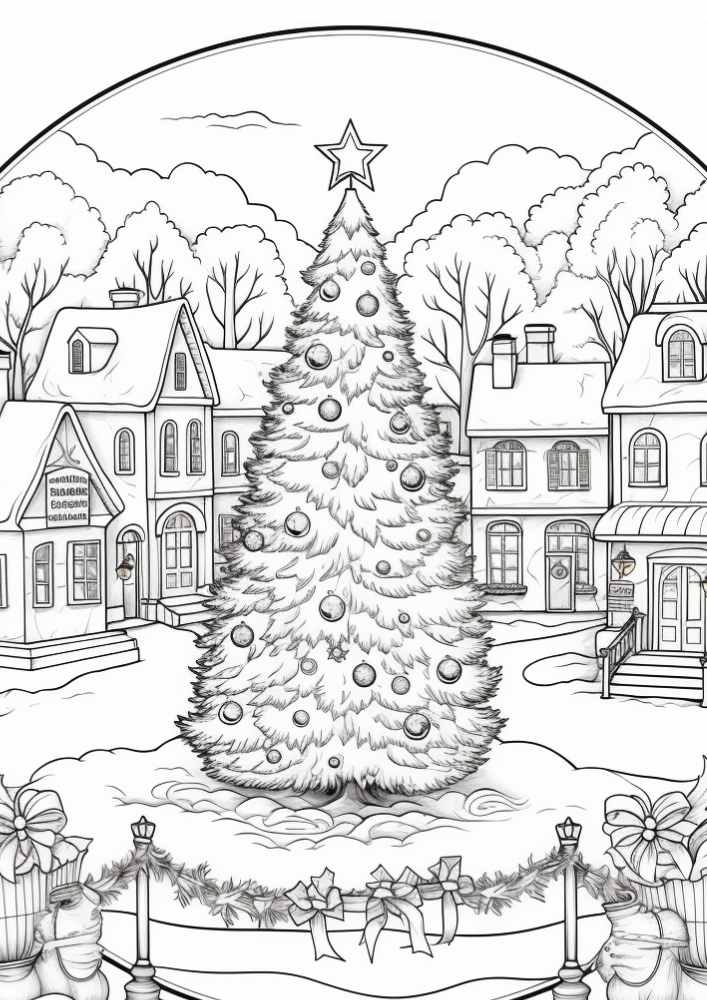 Free adult christmas coloring pages