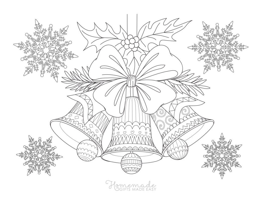 Free christmas coloring pages for adults in