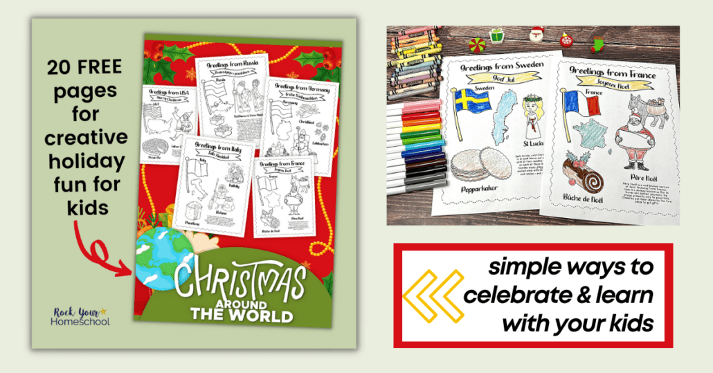 Christmas around the world coloring pages free
