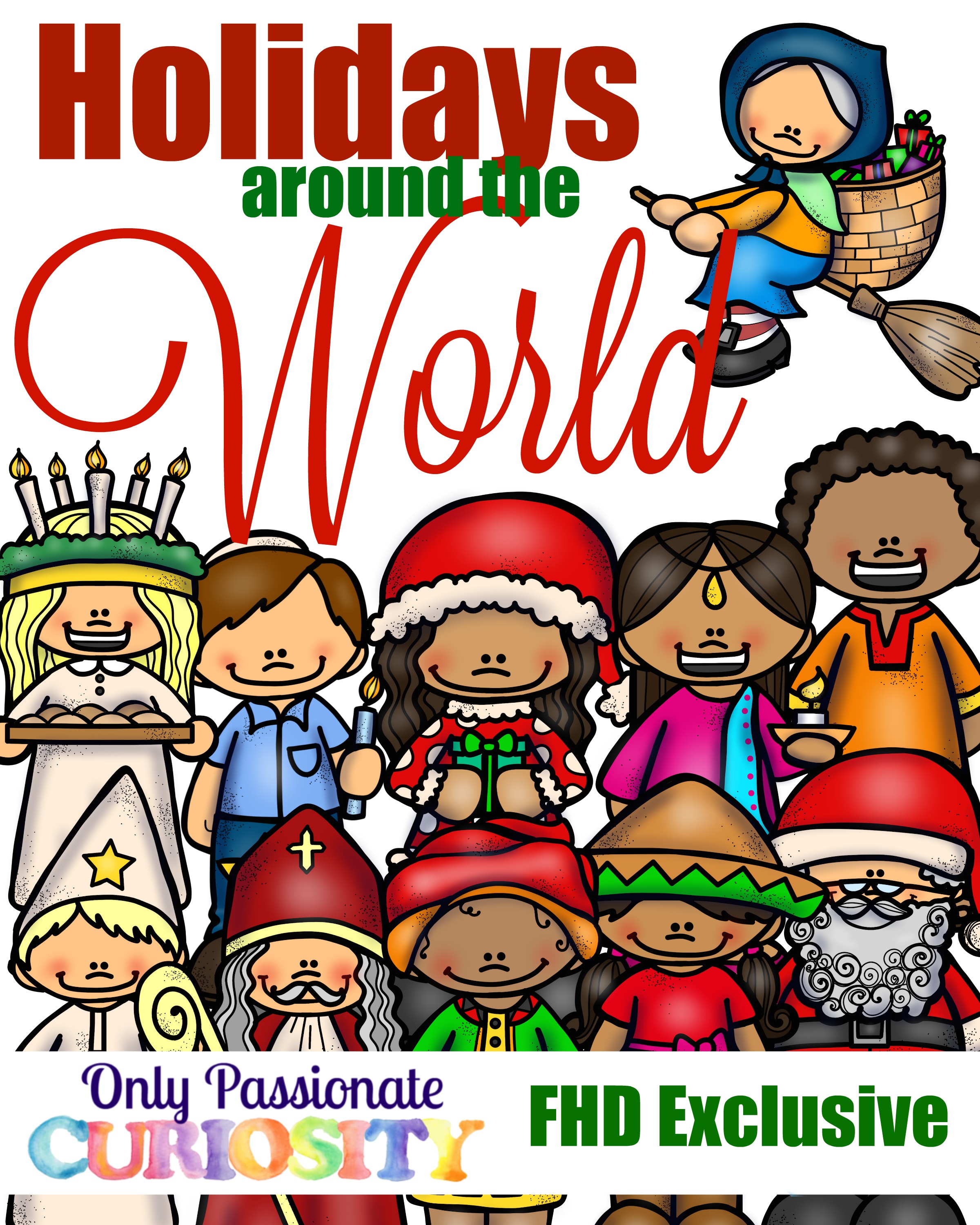 Free holidays around the world pack instant download