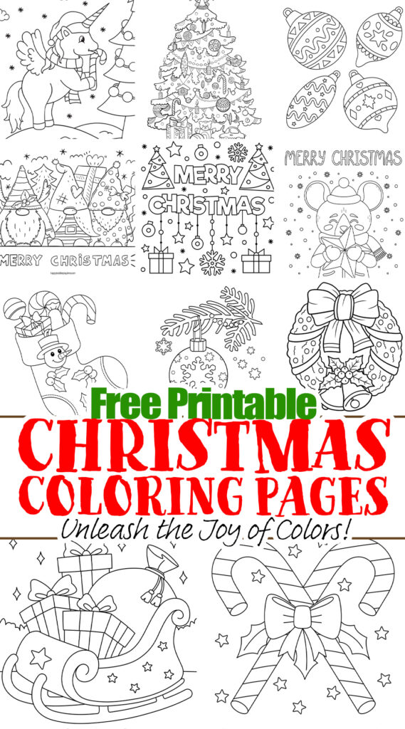 Free printable christmas coloring pages unleash the joy of colors