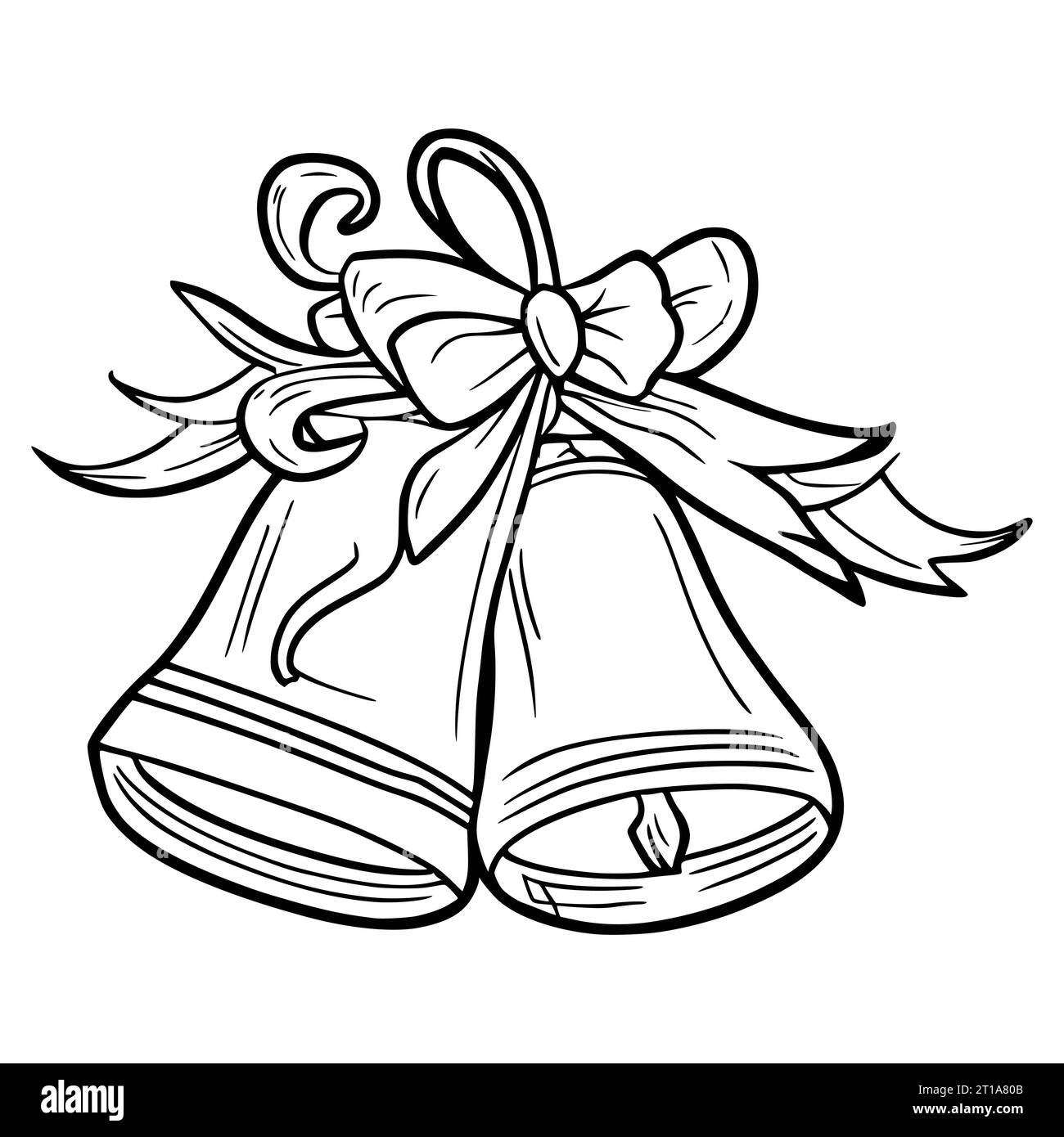 Printable christmas bells coloring pages hi