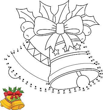 Christmas bell coloring page png transparent images free download vector files