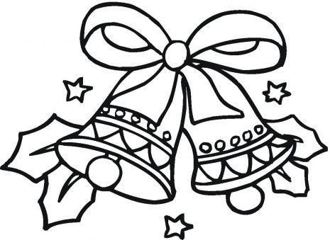 Christmas bow bells coloring page christmas coloring pages free christmas coloring pages printable christmas coloring pages