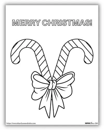 Free candy cane coloring pages printable pdf