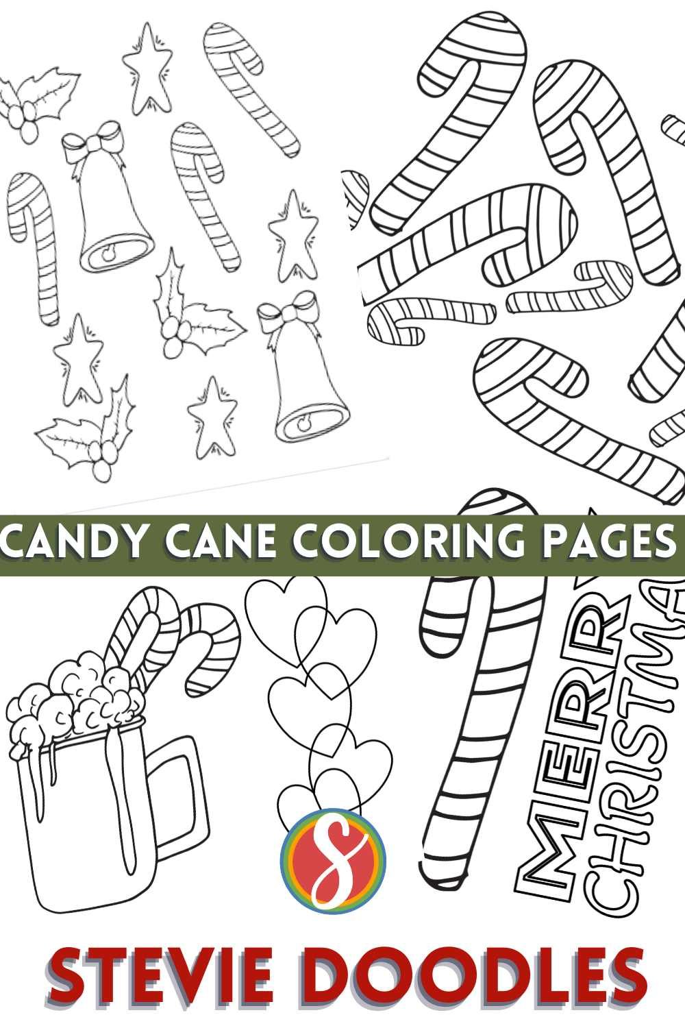 Free candy cane coloring pages â stevie doodles