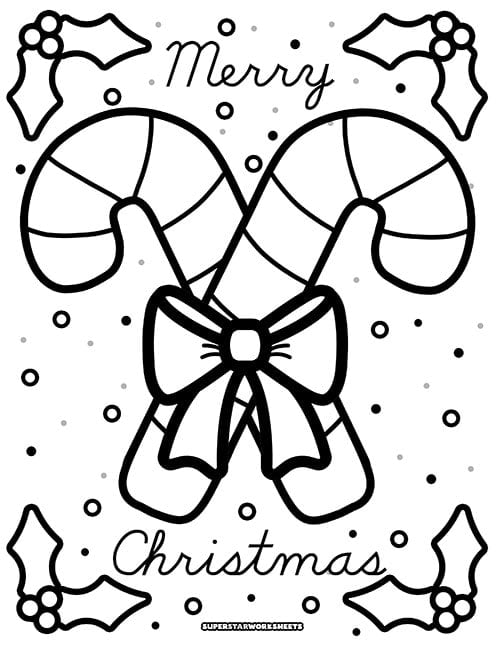 Merry christmas coloring pages