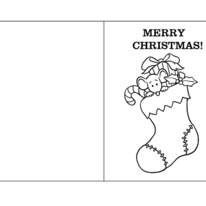 Christmas cards coloring pages printable for free download