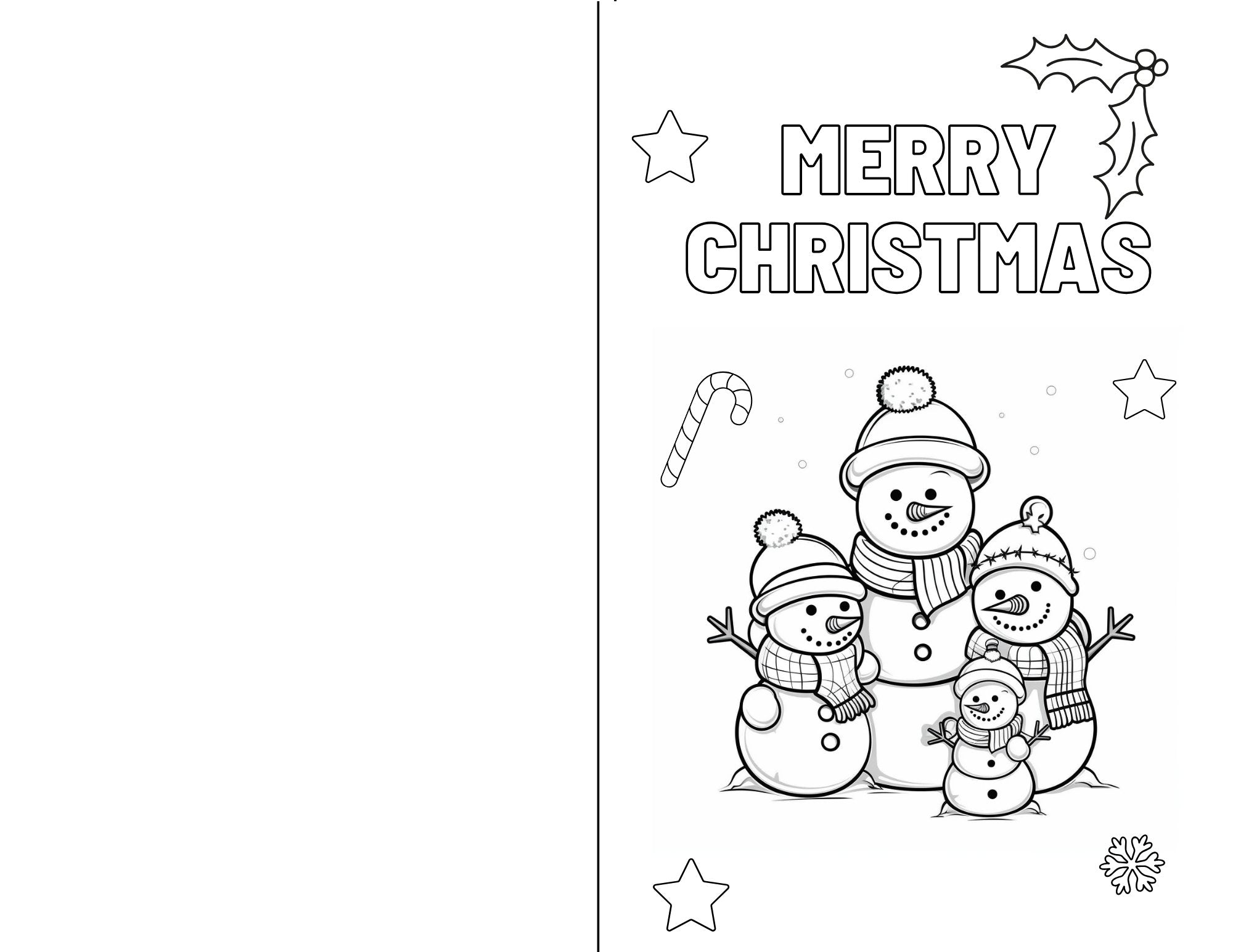 Assorted design printable christmas colouring cards louises party deals