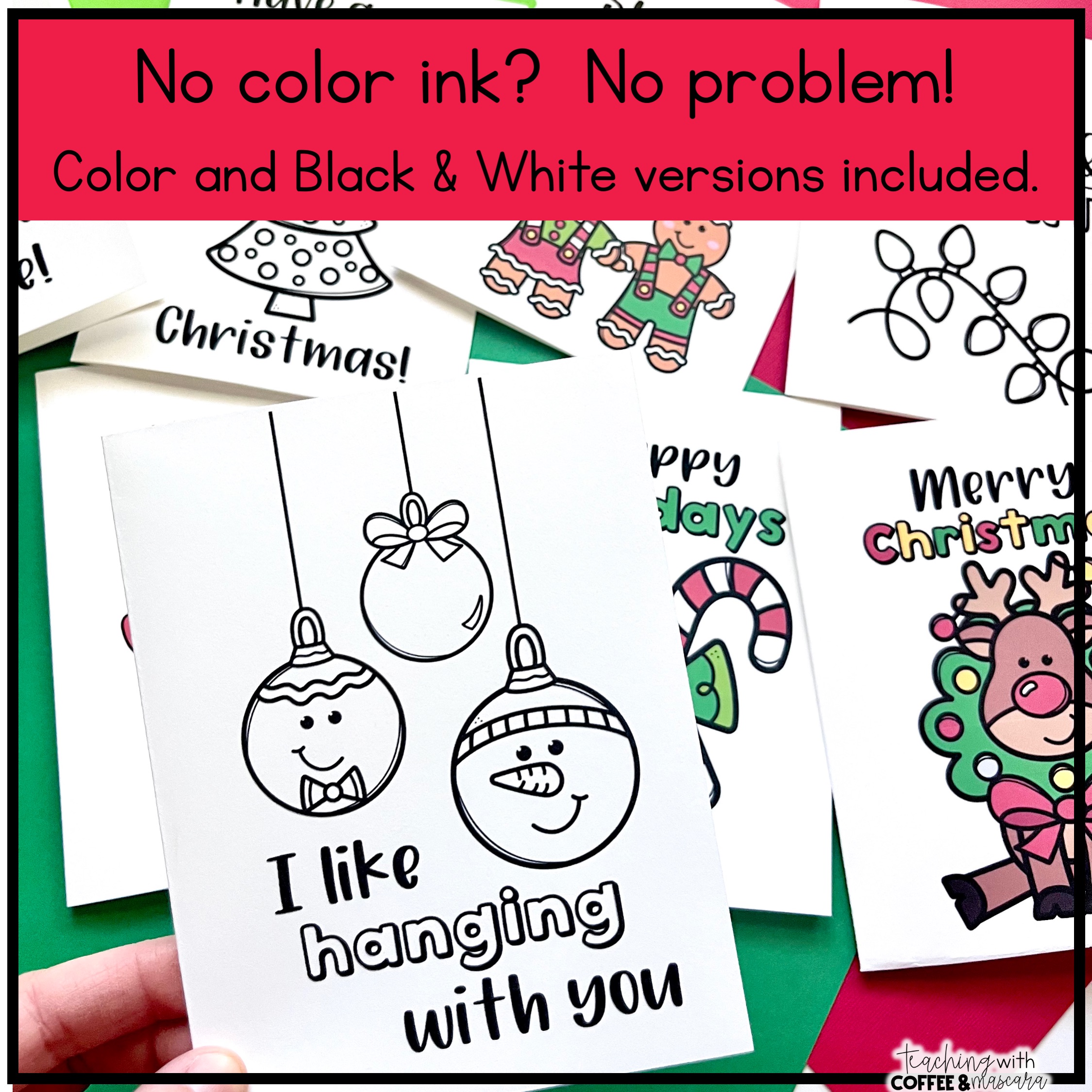 Christmas holiday greeting cards christmas coloring pages made by teachers