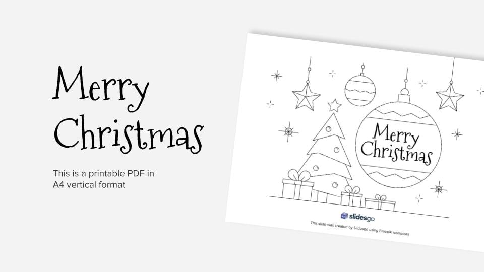 Merry christmas to all printable coloring worksheet