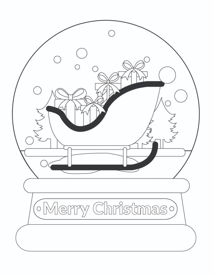 Free printable merry christmas coloring pages