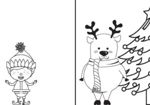 Free printable christmas coloring cards for adults kids