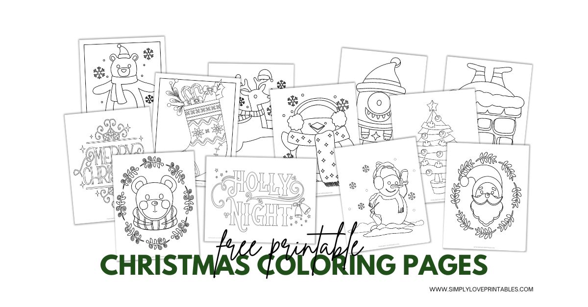 Free printable christmas coloring pages simply love printables