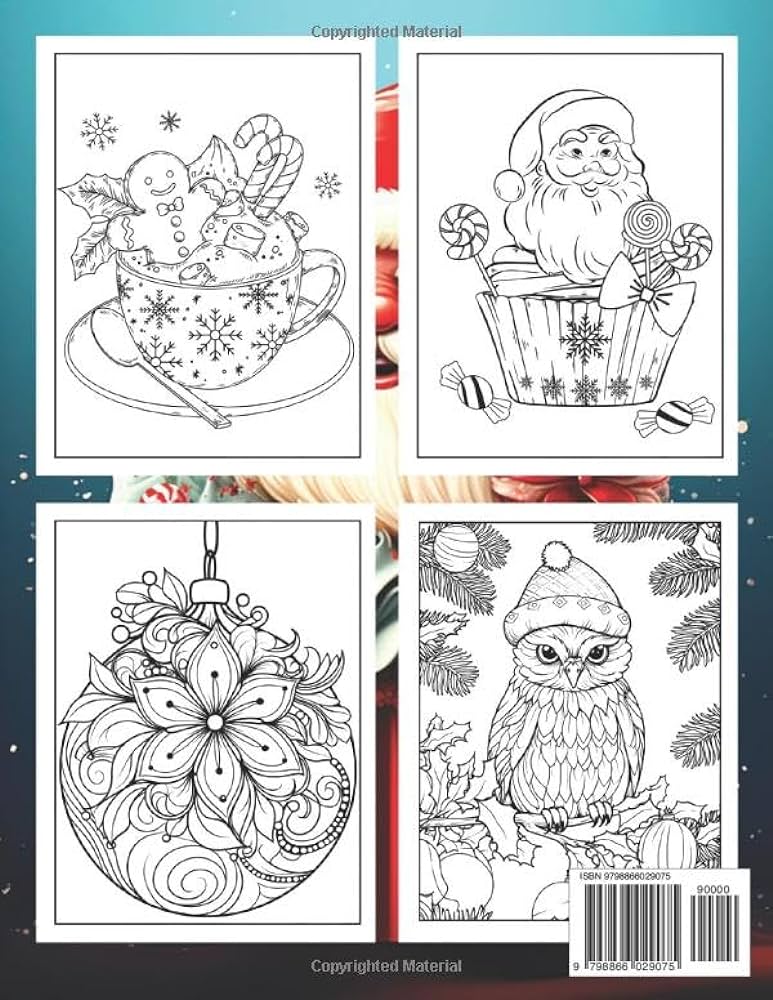 Christmas coloring book for adults large print easy relaxing christmas coloring pages for adults and seniors with beautiful winter scenes flowers tracy books