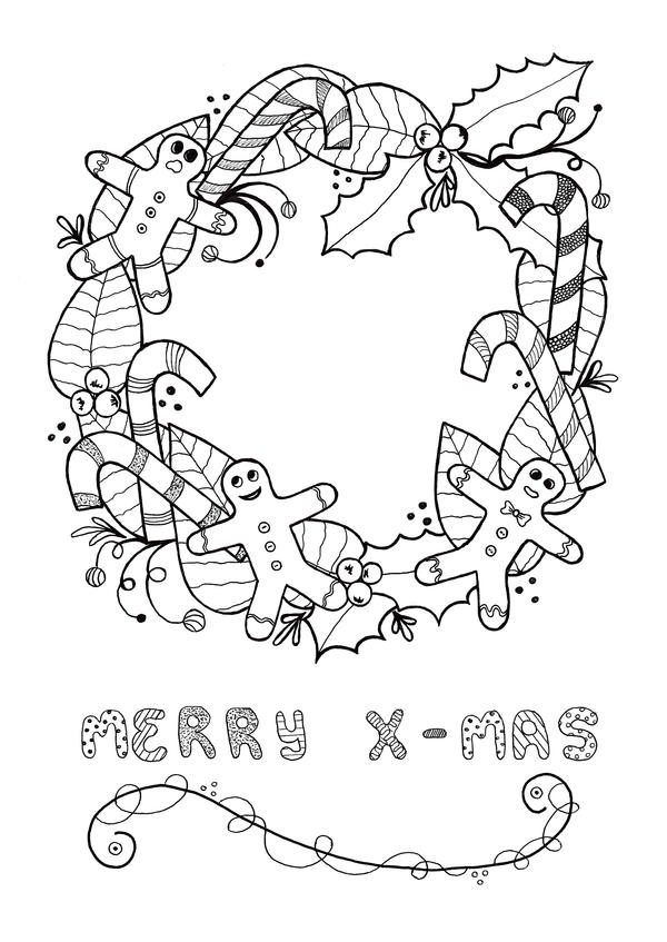 Christmas coloring pages for adults