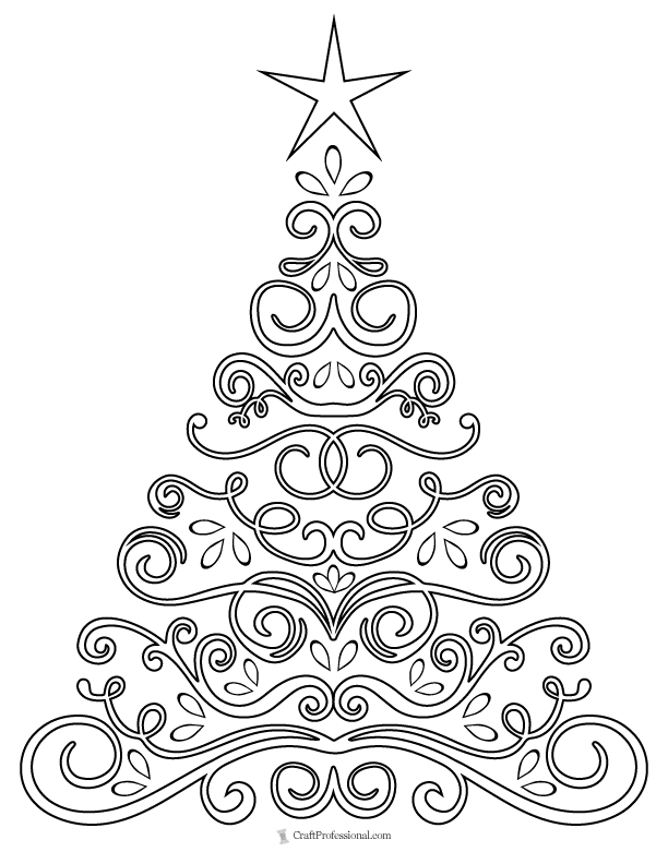 Christmas coloring pages for adults free