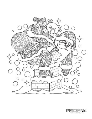 Cute santa claus coloring pages for craft learning fun plus twas the night before christmas at