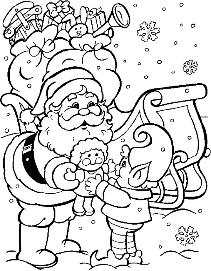 Christmas colouring pages free to print and colour