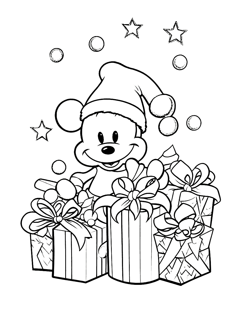 Christmas coloring pages free printable sheets