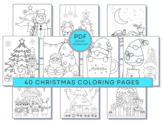 Christmas coloring pages pdf coloring christmas printables winter coloring sheets holiday coloring pages christmas activity page