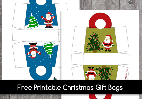 Free printable christmas gift bags