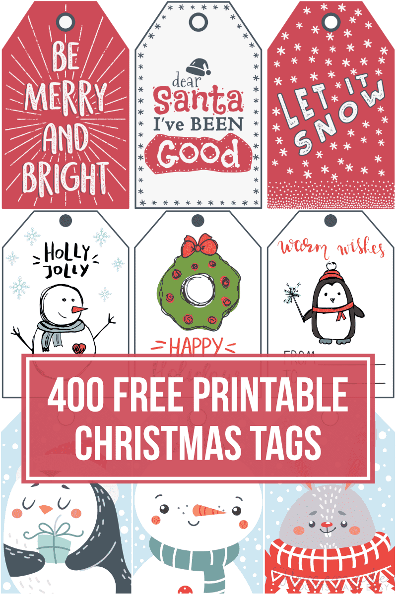 Free printable christmas tags for your holiday gifts