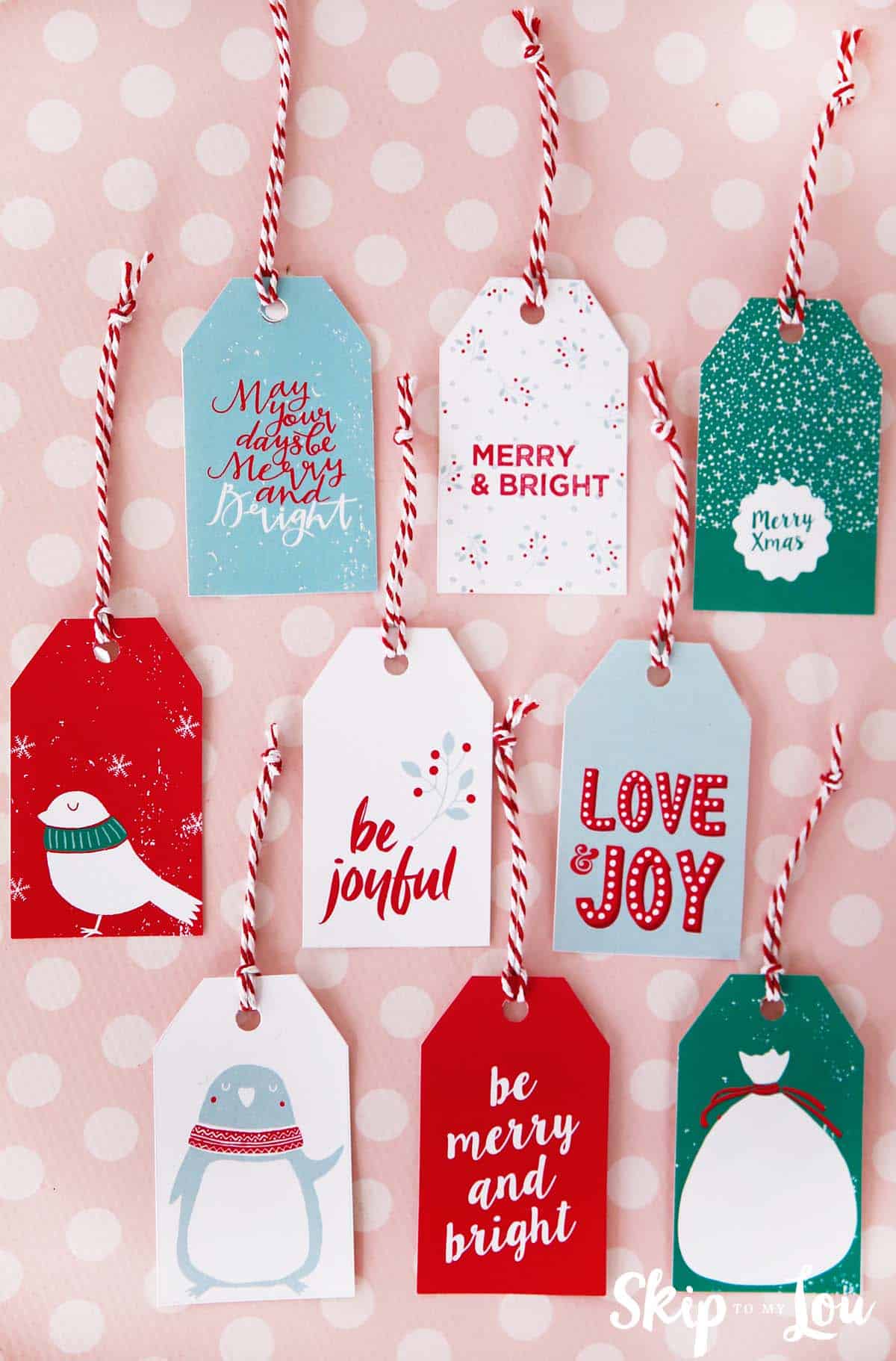 Printable christmas gift tags skip to my lou