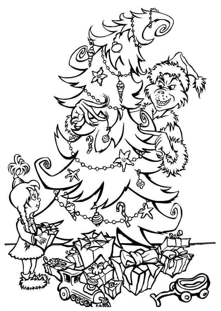 Grinch coloring pages printable for free download