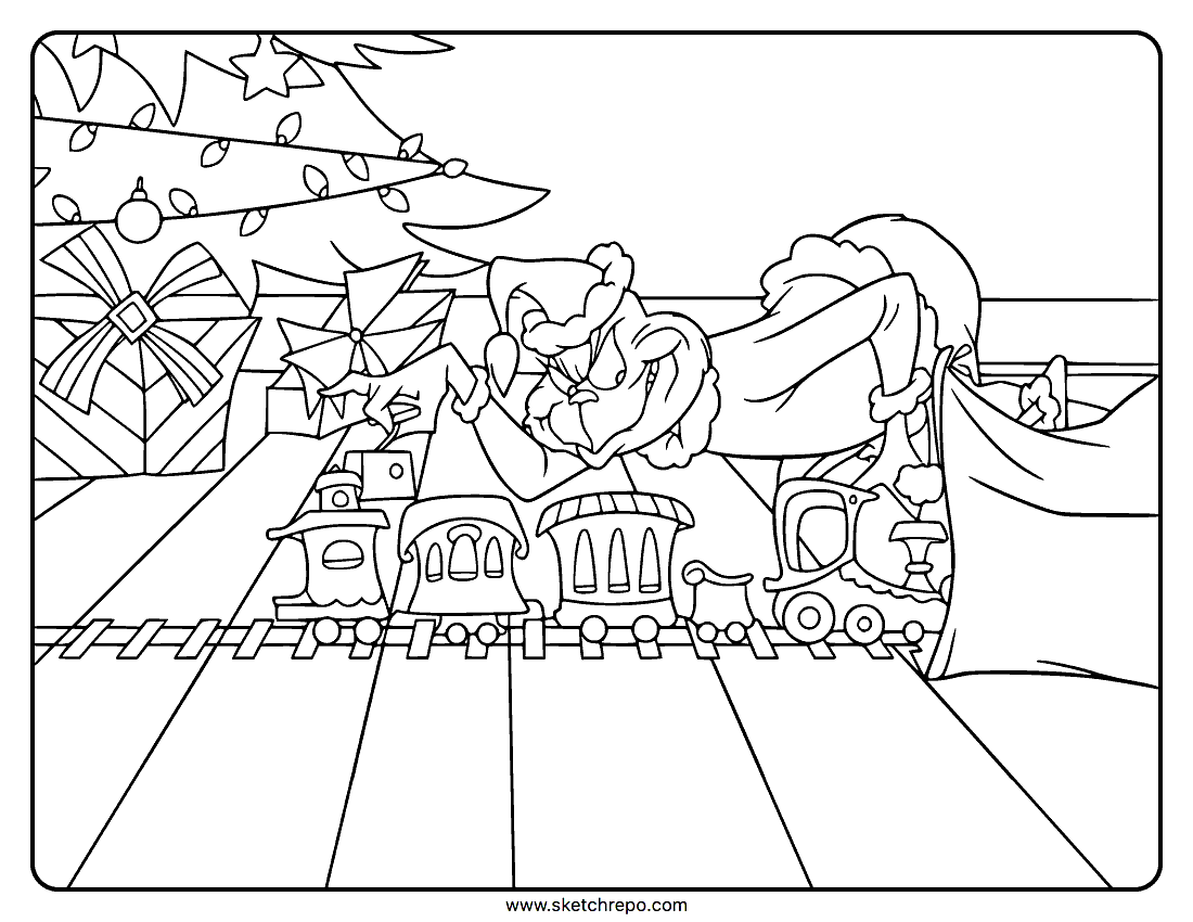 Grinch coloring pages â sketch repo