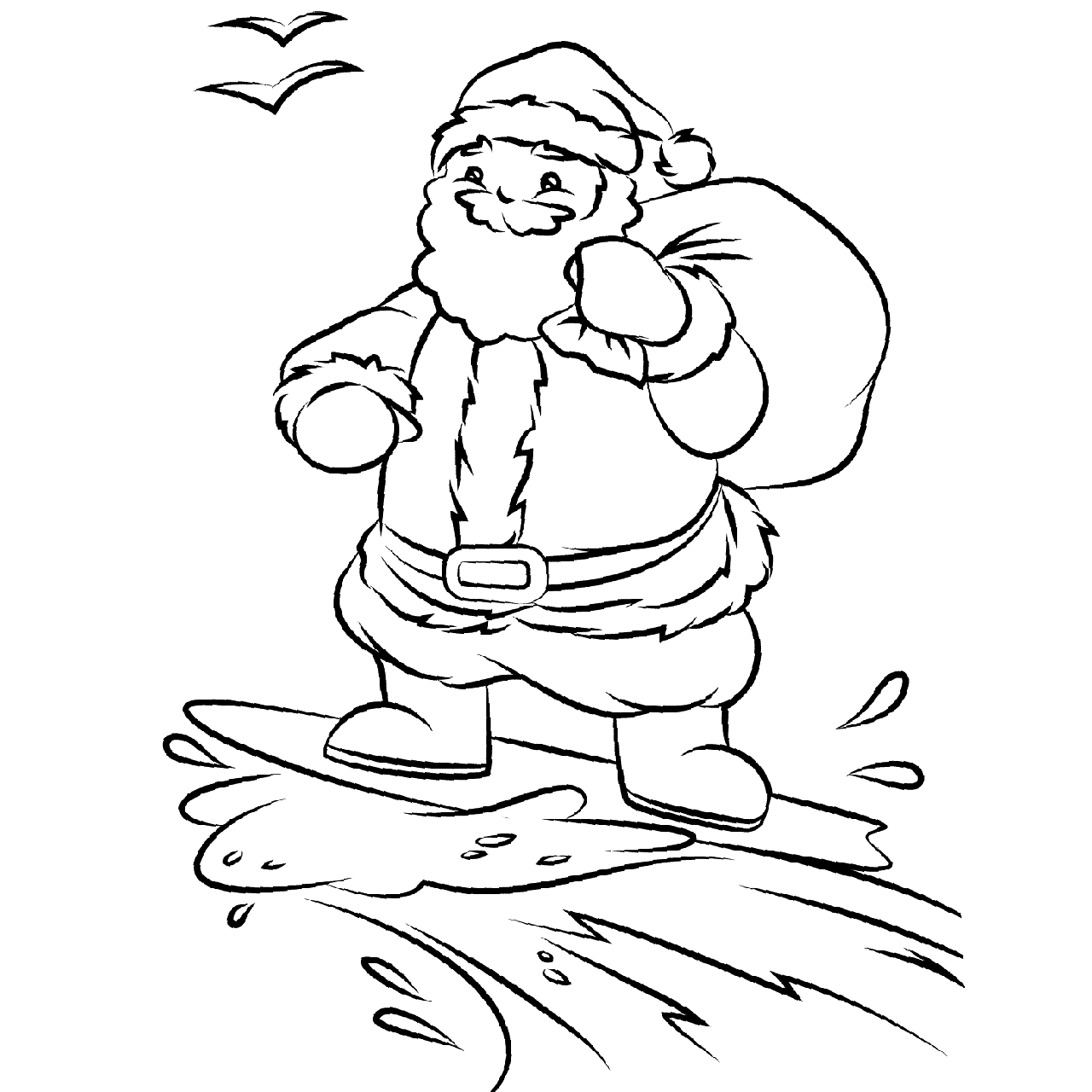 Christmas in july coloring pages