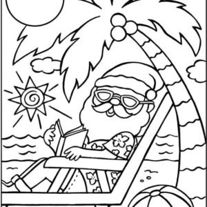 Christmas in july coloring pages printable for free download