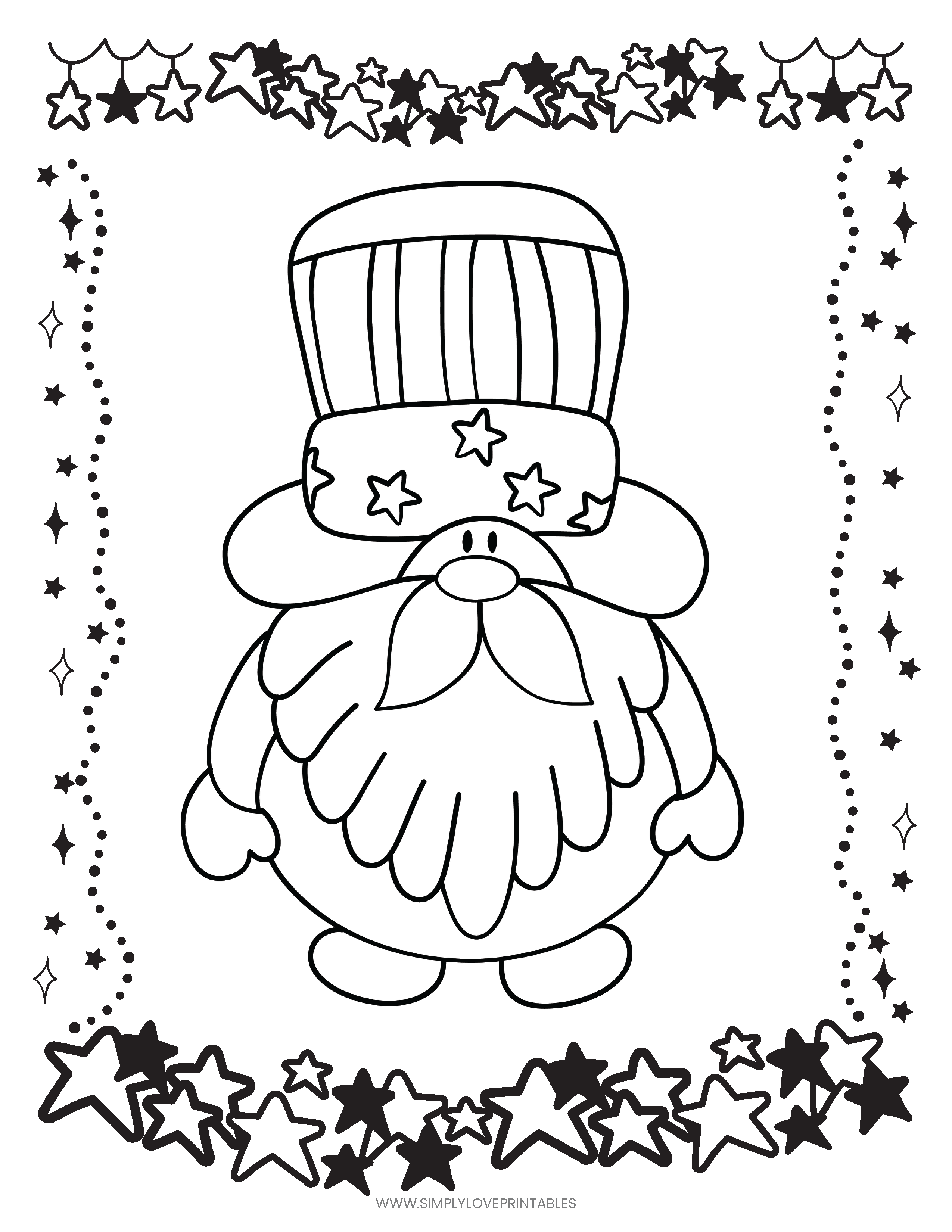 Free fourth of july coloring pages simply love printables