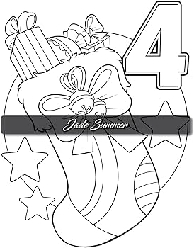 Christmas countdown an advent calendar coloring book with easy designs and cute scenes to celebrate the holiday season christmas coloring books summer jade janney candice books