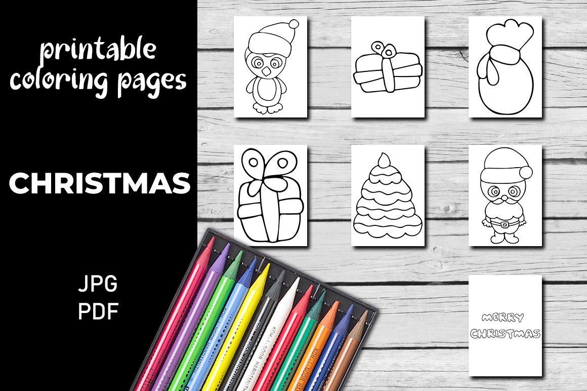 Christmas coloring pages for kids