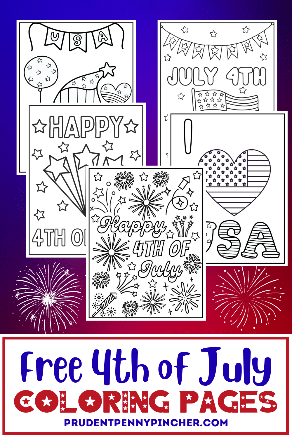 Free th of july coloring pages