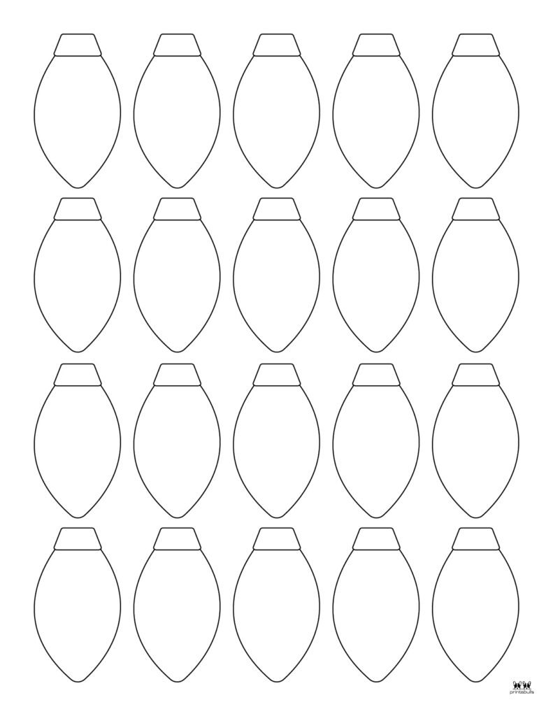 Christmas light templates