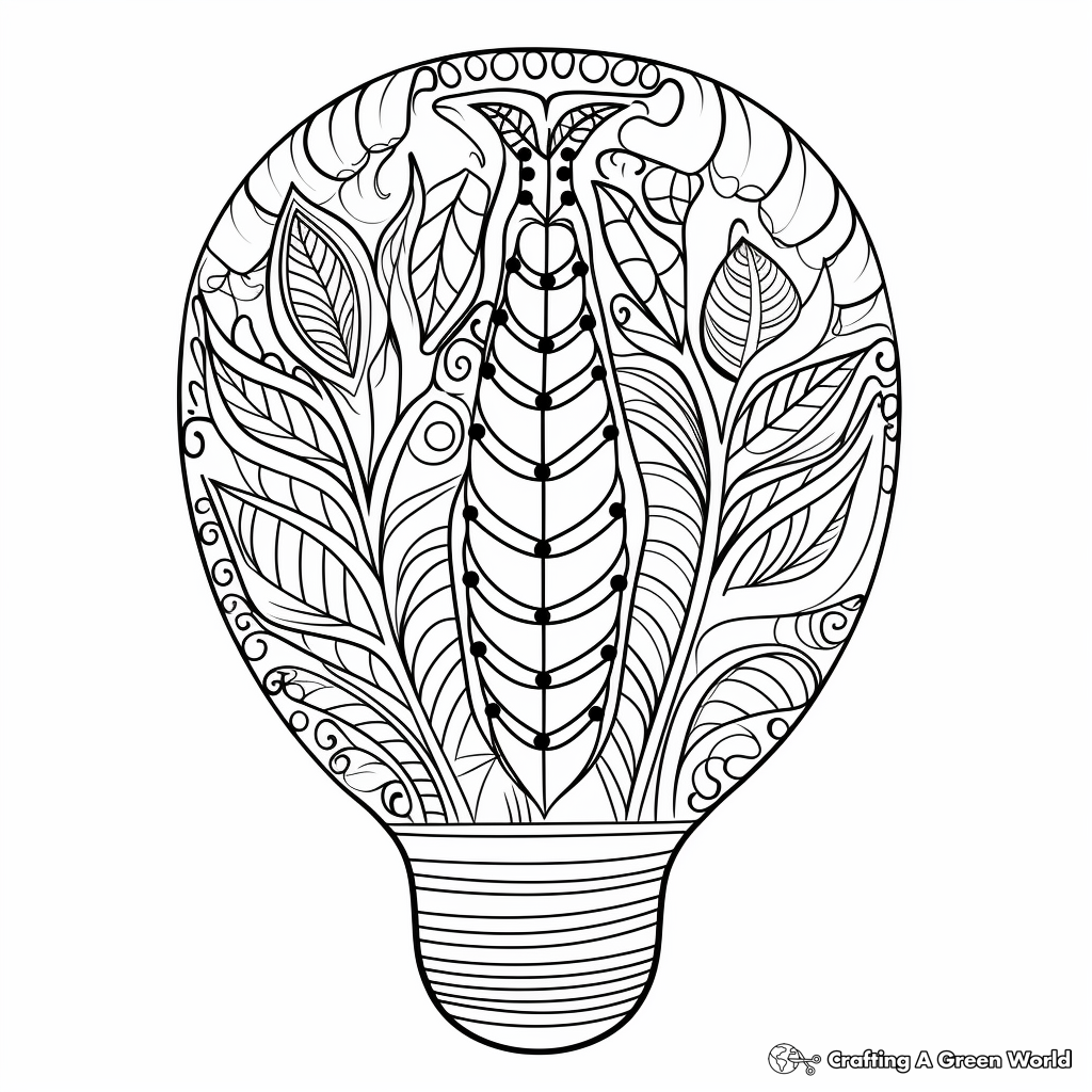 Christmas light coloring pages