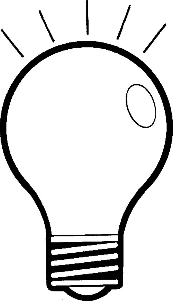 Free printable light bulb template