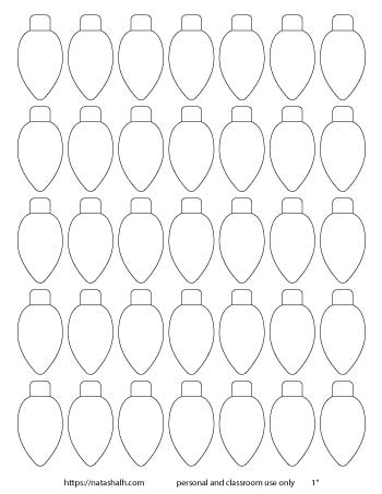 Free printable christmas light templates