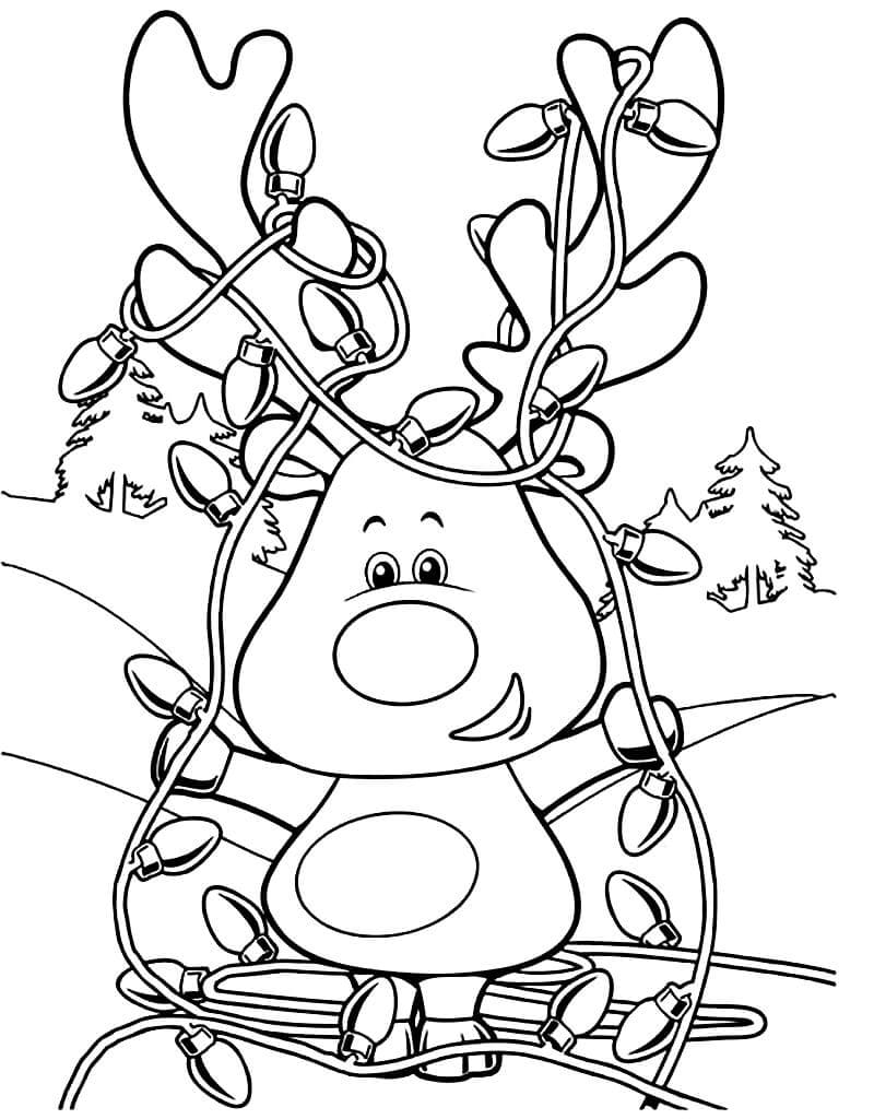 Christmas light bulbs coloring pages pictures free printable