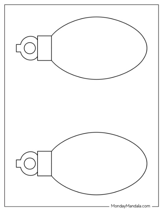 Christmas lights templates free pdf printables