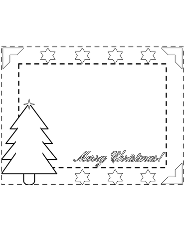 Merry christmas border coloring page free printable coloring pages